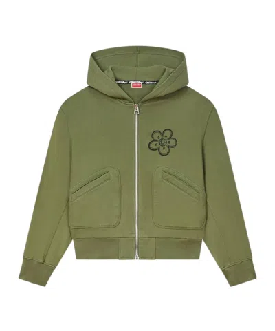 KENZO 'KENZO X FUTURA 2000' BOXY FULL-ZIP HOODIE IN COTTON