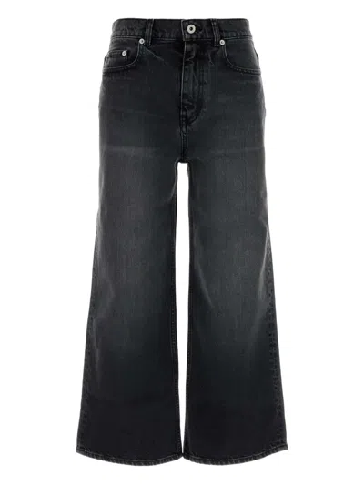 Kenzo X Futura 2000 Cropped Jeans In Gray
