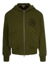Kenzo X Futura 2000 Flower-printed Zip-up Hoodie In Green