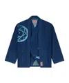 Kenzo ' X Futura 2000' Kimono Jacket In Japanese Denim In Blue