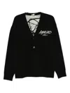 Kenzo Black Sweaters & Knitwear - Cardigans Men In Black