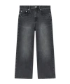 Kenzo ' X Futura 2000' Sumire Cropped Pants In Japanese Denim In Black