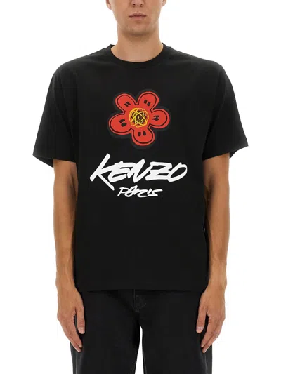 Kenzo Futura 2000 Cotton T-shirt In Black