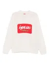 Kenzo X Futura 2000 Sweater In White Wool In White