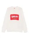 Kenzo X Futura 2000 Sweater In White Wool In White