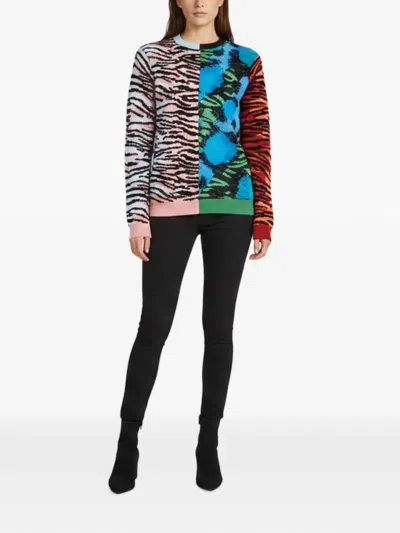 Pre-owned Kenzo X H&m Animal Jacquard Sweater In Black