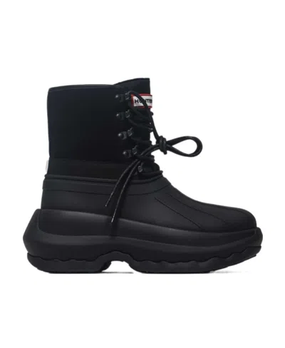 Kenzo X Hunter Logo-patch Boots In Black