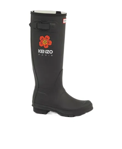 Kenzo X Hunter Wellington Boots In Black