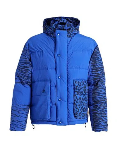 Kenzo X Kansai Yamamoto Man Down Jacket Bright Blue Size S Polyester