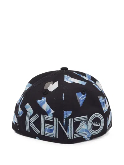 Pre-owned Kenzo X New Era Graphic-print Baseball Cap In Black