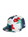 Kenzo New Era Cap Archive Rose Pattern In Blue