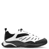 Kenzo Two-tone Fabric And Synthetic Leather X-trainer Sneakers In White
