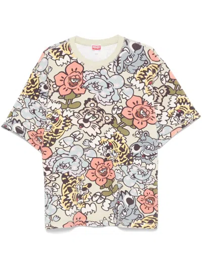 Kenzo X Verdy Collection Oversize Tshirt Clothing In Mu Multicolor