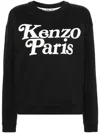 Kenzo Cotton Crew Neck Sweatshirt In Black