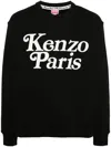 Kenzo Verdy Sweatshirt With Flocked Logo In Black