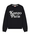 Kenzo Cotton Crew Neck Sweatshirt In Black