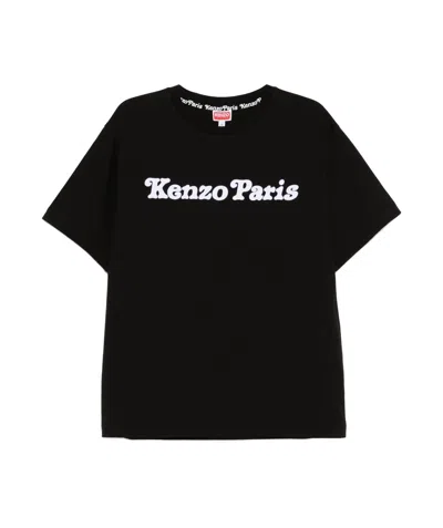 Kenzo Verdy Os Printed Cotton T-shirt In Black
