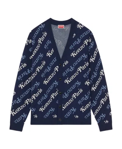 Kenzo X Verdy Jacquard Cardigan In Black