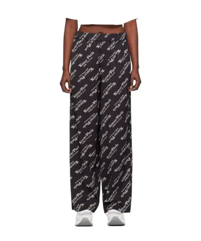 Kenzo X Verdy Joint Logo Sweatpants In Black