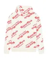 Kenzo X Verdy Monogram-pattern Hoodie In White