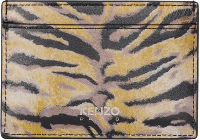 Kenzo Yellow  Paris ' Tiger' Card Holder