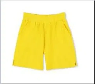 Kenzo Kids' Yellow Shorts For Boy With Black Logo
