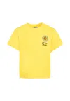 Kenzo Yellow T-shirt For Girl With Sunflower In Yellow