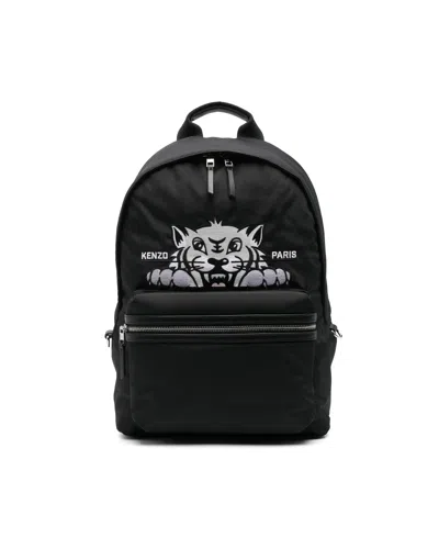 KENZO KENZO ZAINO NERO 'KENZO VARSITY'