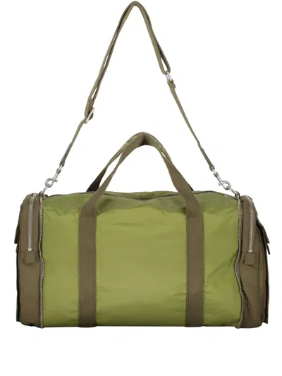 Kenzo Zip-pocket Travel Bag In Green