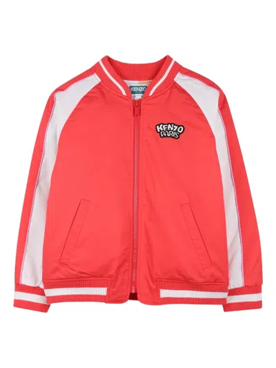 Kenzo Kids' Zip-up Bomber Jacket In Multi