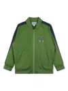 Kenzo Zip-up Cardigan In Green