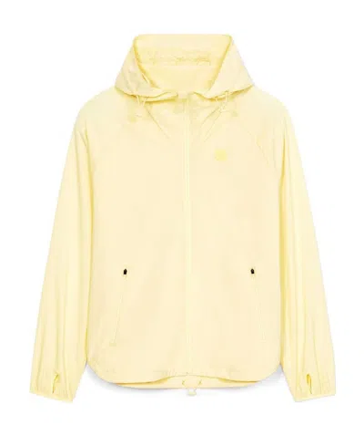 Kenzo Zip-up Hooded Jacket In Nude