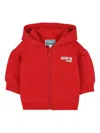 Kenzo Zip-up Hoodie In Red