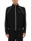 Kenzo Zippered Track Sweatshirt In Black