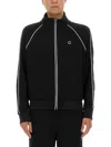 Kenzo Zippered Track Sweatshirt In Black