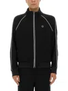 Kenzo Zippered Track Sweatshirt In Black