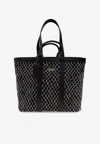 Kenzo Mesh Overlay Tote Bag Handles In Black