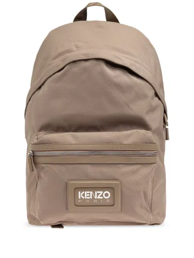 Kenzo Graphy Backpack In Brown