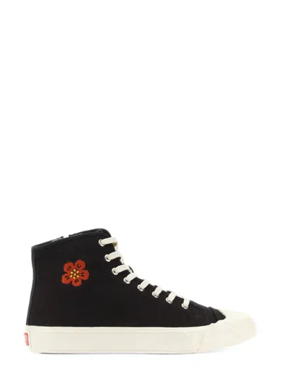 Kenzo Black  Paris Boke Flower Sneakers In 99 - Black