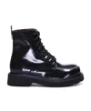 Kenzo Smile Lace-up Boots In Black
