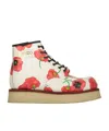Kenzo Yama Floral-print Lace-up Boots