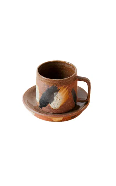 Keraclay Artists' Espresso Mug In Brown