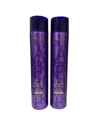 Kerastase Kérastase 21oz Laque Couture Micro Mist Fixing Medium 2pc Set In Purple