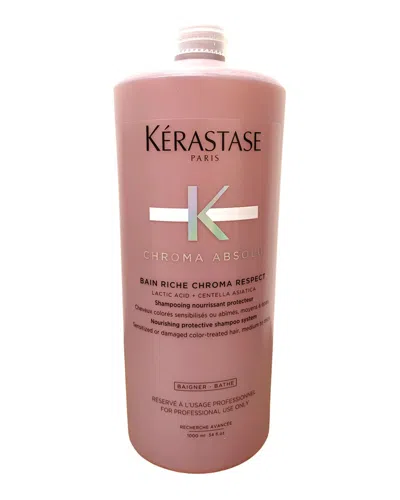 Kerastase 34oz Chroma Absolu Bain Riche Chroma Respect In Transparent