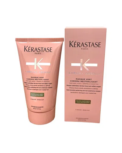 Kerastase 5.1oz Masque Vert Chroma Neutralisant Hair Mask In Pink In Transparent