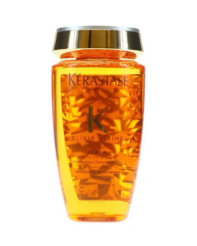 Kerastase 8.5oz Elixir Ultime Sublimating Oil Infused Shampoo Le Bain In White