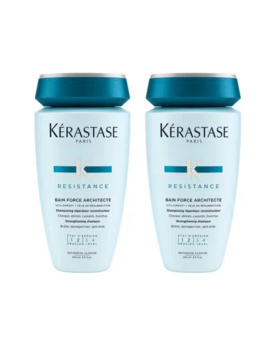 Kerastase Kérastase Bain Force Architecte Shampoo - Pack Of 2 In Blue