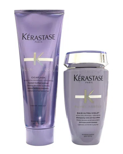 Kerastase Kérastase Blond Absolu Bain Ultra-violet Duo In Purple