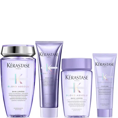 Kerastase Kérastase Blond Absolu Shine And Hydrating Duo For Everyday Use And Free Travel Size Duo In Brown