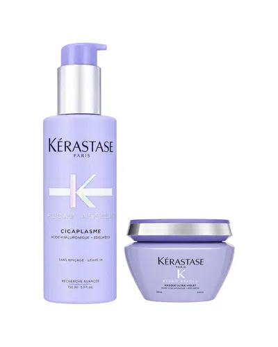 Kerastase Kérastase Blonde Absolu Ultra Violet Masque & Cicaplasme Serum In Purple